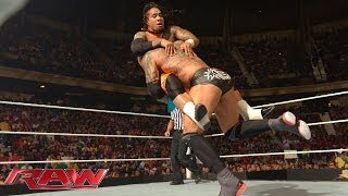 The Usos vs Batista amp Randy Orton Raw April 14 2014 [upl. by Rusell]