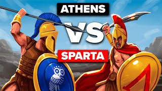 ATHENS vs SPARTA  The Peloponnesian War Explained [upl. by Draillih310]