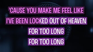 Locked Out Of Heaven Karaoke  Bruno Mars [upl. by Niattirb]