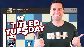 AJEDREZ de ALTO NIVEL 🚀 en el TITLED TUESDAY contra CARLSEN HIKARU FAUSTI [upl. by Ury120]