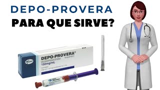 DEPO PROVERA que es y para que sirve depo provera como usar depo provera injection [upl. by Noelc]