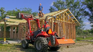 Installing The Roof On My Tiny House  South Texas Living  DIY Build [upl. by Argile922]