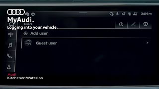 MyAudi Logging into Your Vehicle [upl. by Inohtna]