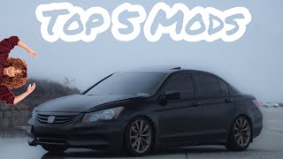 Top 5 Mods For Your Honda Accord [upl. by Smoht]