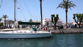 09 05 2015 Hafeneinfahrt Empuriabrava [upl. by Abdel292]