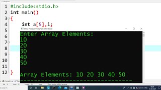 c program to print array elements  learn coding [upl. by Raviv]