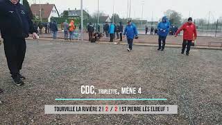 CDC  Triplette  Tourville la rivière 2 VS St Pierre lès Elbeuf 1  le 02042024 [upl. by Odell]