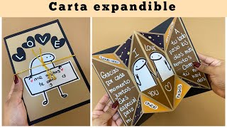 REGALO hecho a mano  Carta expandible de AMOR [upl. by Ng]