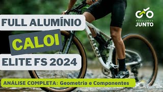 Analise da Caloi Elite FS 2024  Geometria e Componentes  Pedalando Junto [upl. by Farica781]