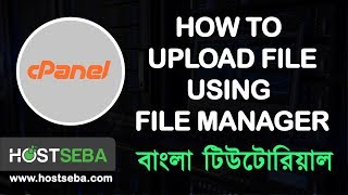 How to upload file using cPanel File manager । Upload file cPanel Bangla tutorial । HostSeba [upl. by Dyal634]