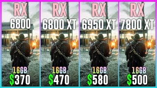 RX 6800 vs RX 6800 XT vs RX 6950 XT vs RX 7800 XT  Test in 15 Games [upl. by Weight]