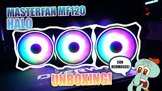 Unboxing  Pruebas de los Masterfan MF120 Halo Cooler Master [upl. by Adev511]