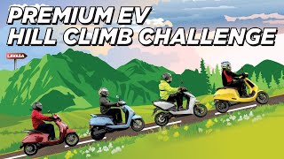 Electric Scooter Hill Climb Test  Ola S1 Pro vs Ather 450X vs TVS iQube vs Bajaj Chetak Episode 1 [upl. by Scarlett203]