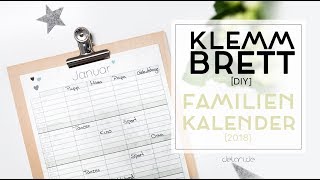 5 Klemmbrett DIY Ideen für Familienkalender  selber bauen  delari [upl. by Ynes7]