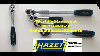 Hazet 38 Ratchet 8816HPS Is this Worlds Strongest 38 Ratchet Made in Germany [upl. by Ervine]