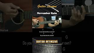 November Rain  Guns N Roses  EASY Guitar Tutorial Chords  Lyrics  Guitar Lesson [upl. by Nylasej]