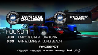 PRL LMP3GT4 amp GTPLMP2 on iRacing  Round 1 [upl. by Esined594]