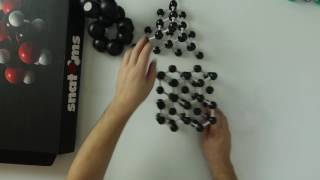 Giant Covalent Molecules with models of Molymod and Snatoms [upl. by Ggerg]