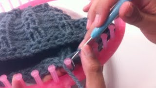 Circular Loom Knitting How to Bind Off DIY Tutorial [upl. by Erena]