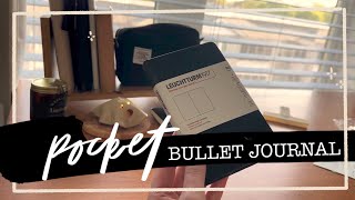 2023 Minimal Pocket Bullet Journal Setup  A6 Leuchtturm1917 [upl. by Notyard552]