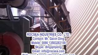 QINGDAO ROCSEA Reclaimed Rubber Sheet Production Line [upl. by Nelav]