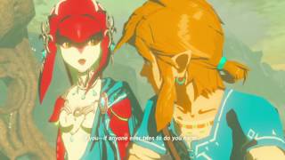 Zelda Breath of the Wild Memories of Mipha  Cutscene [upl. by Eifos222]