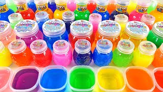 Satisfying Video l Mixing All My Slime Smoothie l Making Glossy Slime ASMR RainbowToyTocToc [upl. by Lenno329]