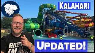 Sandusky Kalahari Waterpark  2024 Updates  Outdoor Premium Seating  Double Queen Room Tour [upl. by Aynotel]