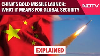 China Missile Test  China TestFires An Intercontinental Ballistic Missile Into The Pacific Ocean [upl. by Babby]