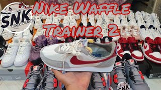 Nike Waffle Trainer 2 quotAthelic Club  White Gym  Redquot Code DJ6054101 [upl. by Aivatco]