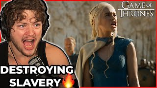 DAENERYS THE BREAKER OF CHAINS Game of Thrones S4E3 Reaction [upl. by Ataliah907]