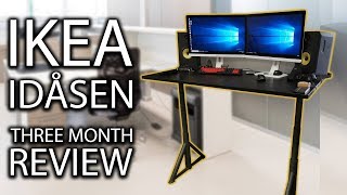 IKEA IDÅSEN SitStand Desk  Three Month Review [upl. by Eiderf]