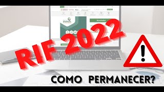 COMO PRESENTAR TU AVISO DE PERMANENCIA EN EL RIF 2022RESICO PARTE 1 [upl. by Eirod845]