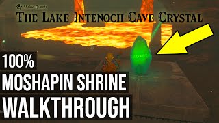 Moshapin Shrine TotK The Lake Intenoch Cave Crystal Shrine Quest  Zelda Tears of the Kingdom [upl. by Purity18]