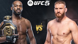 UFC 5 JON JONES VS JAN BLACHOWICZ FOR THE UFC WORLD HEAVYWEIGHT CHAMPIONSHIP BELT [upl. by Eiggem]