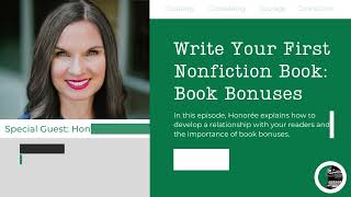 The Daily Writer Podcast  Write Your First Nonfiction Book with Honorée Corder Book Bonuses [upl. by Barris]