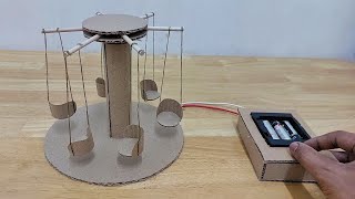 School Science Projects  how to make carnival ride from cardboard [upl. by Yramliw]