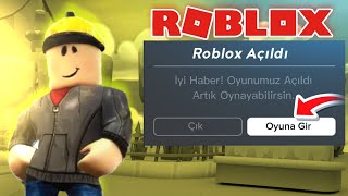 ROBLOX AÇILDI MI ROBLOXA GİRİLİYOR SON DAKİKA [upl. by Milissa]