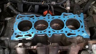 HEAD GASKET Replacement Honda Accord VTEC F22b1 and CAM TOWER Installation [upl. by Kina]