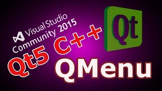 Qt5 C Creating Menu And Toolbar QMenu 13 [upl. by Aina236]