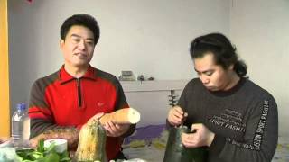 Vegetable orchestra Chinese brothers carve extraordinary instruments from ordinary veg [upl. by Ethbun569]