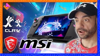 ➡️ MSI Claw  ¿ una ROG ally con INTEL msiclaw msi [upl. by Llimaj]