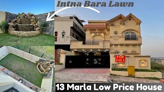 Beautiful Lawn 13 Marla Brand New House For Sale Bahria Town Rawalpindi [upl. by Ayifas68]