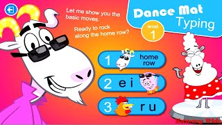 Dance Mat  Touch Typing  Level 1  Home Row  BBC Bitesize  Hammy Kids [upl. by Spearman]