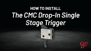 How to Install a CMC DropIn Single Stage Trigger [upl. by Leinoto780]