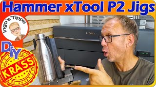 xTool P2 CO2 Laser Erhöhung amp Rotary Setup – Sicherheit mit dem Feuerschutzset  IngosTipps [upl. by Eeramit799]