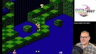 Snake Rattle N Roll Lets Play NES on MiSTer FPGA [upl. by Casady]