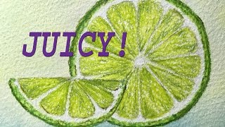 How to Draw and Color a Juicy Citrus Lime [upl. by Acinod]