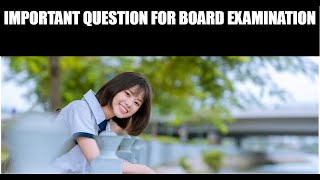 IMPORTANT QUESTIONS FOR BOARD EXAMINATION CLASS 9th [upl. by Yrellam]