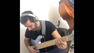 Kinfolk Nate Smith practicing bass cover lakland 5502 custom [upl. by Moffit394]